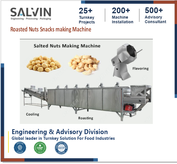 Roasted Nuts Snacks Making Machine
